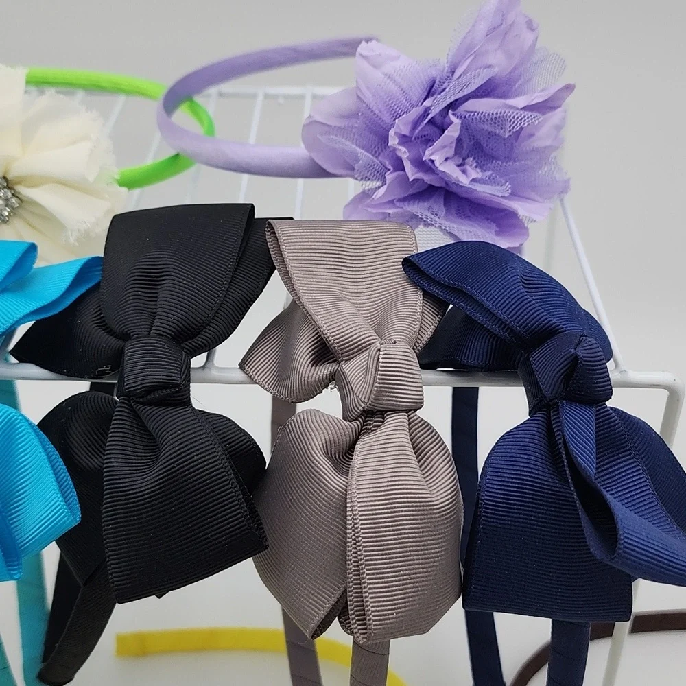 Headbands 12pc Lot Bows & Flowers Accessories